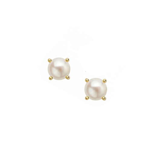 Shine Bright Mini Pearl Earring, Gold
