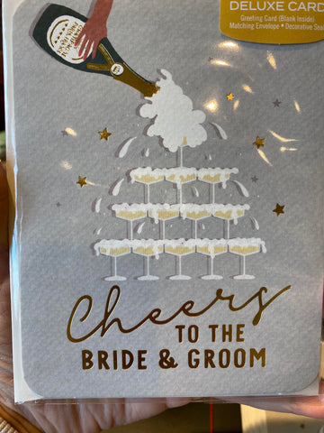 Cheers to the Bride & Groom Card
