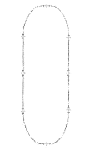 Believer Cross Station Necklace Long