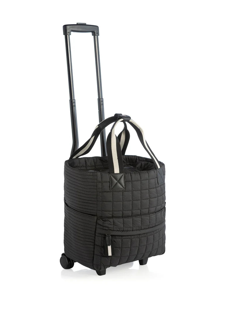 Ezra Roller Tote, Black