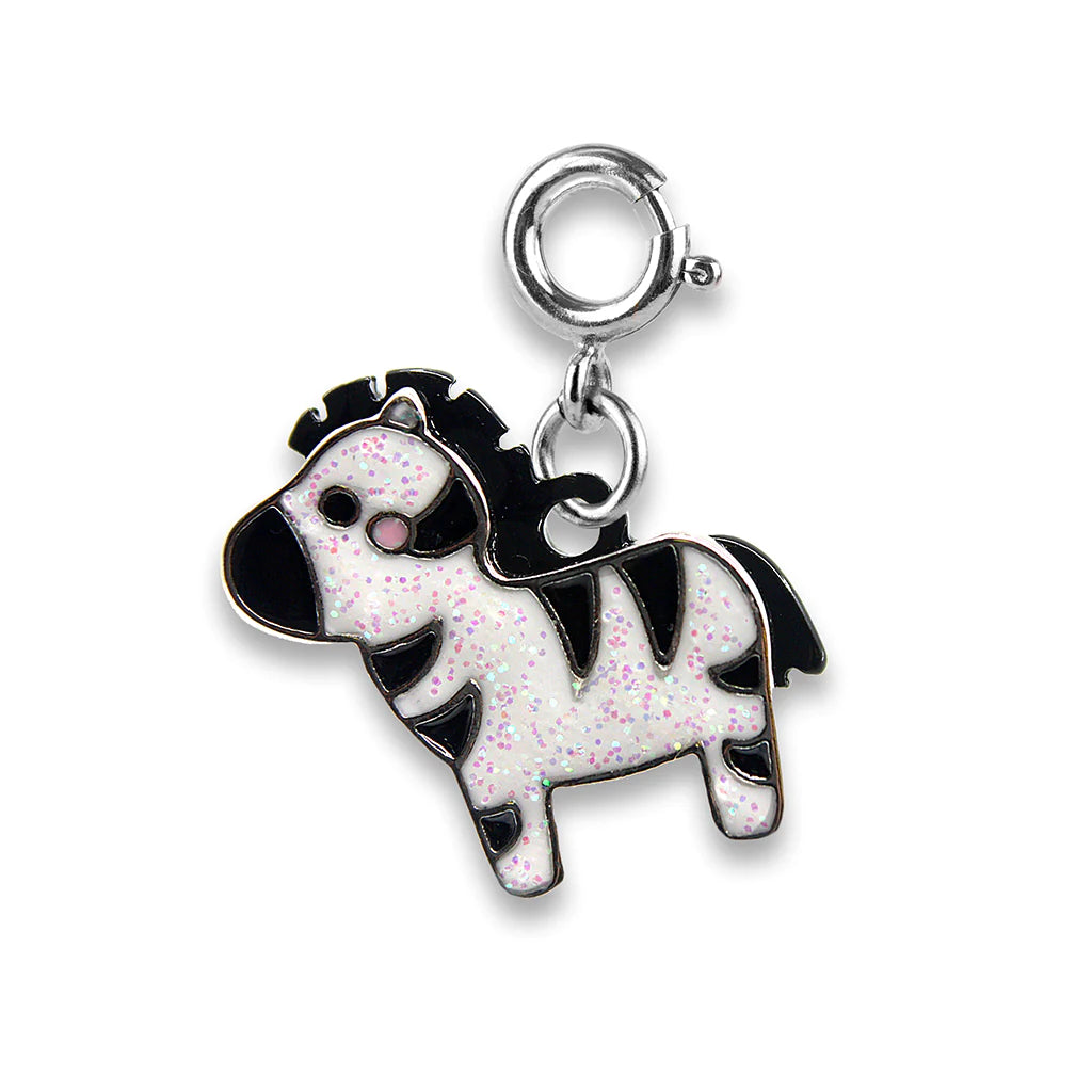 Charm - Glitter Zebra