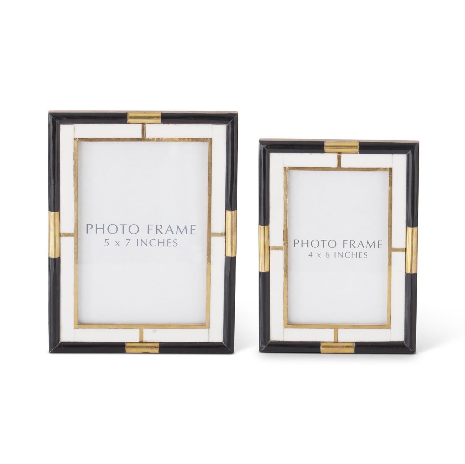 Frame - Black, Cream & Gold Tiled