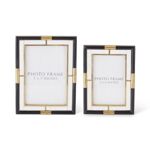 Frame - Black, Cream & Gold Tiled