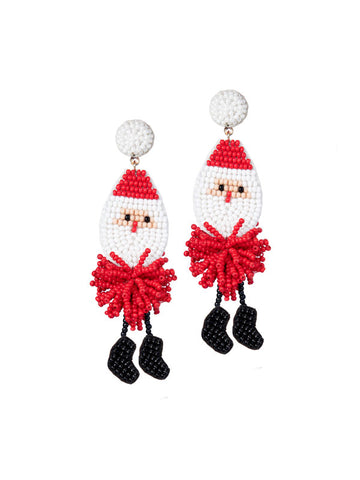 Red Santa Claus  Earrings