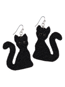 Black Cat Earrings
