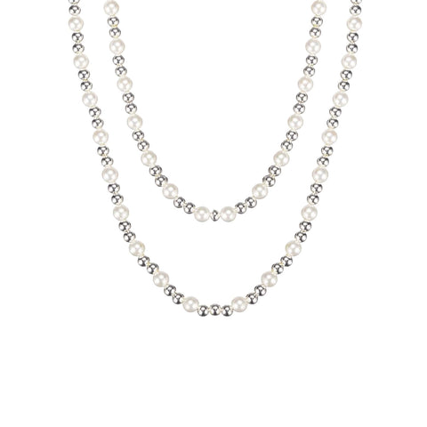 Adorned Pearl Beaded Necklace