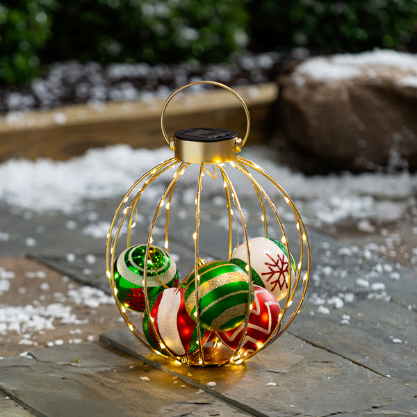 Solar Orb Lantern with Ornaments