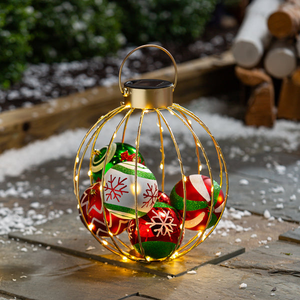 Solar Orb Lantern with Ornaments