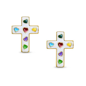 Cross Stud Earrings