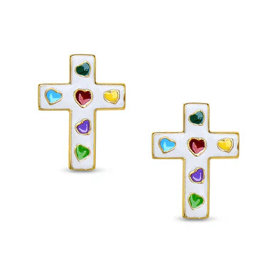 Cross Stud Earrings