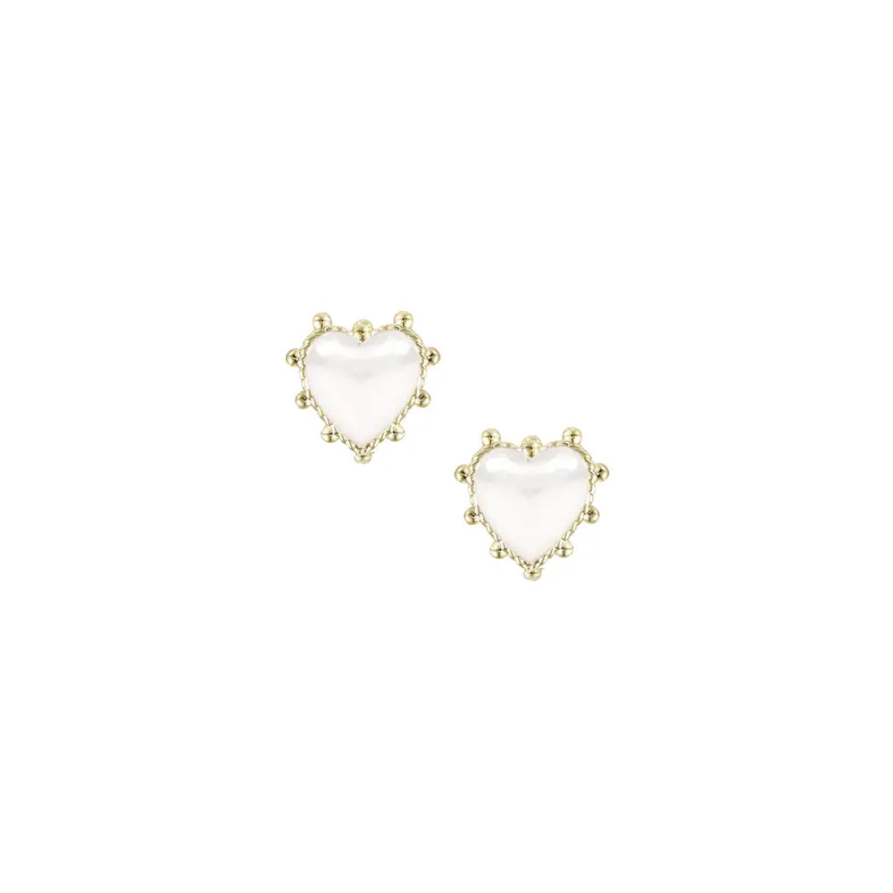 Adorned Heart Stud Earring