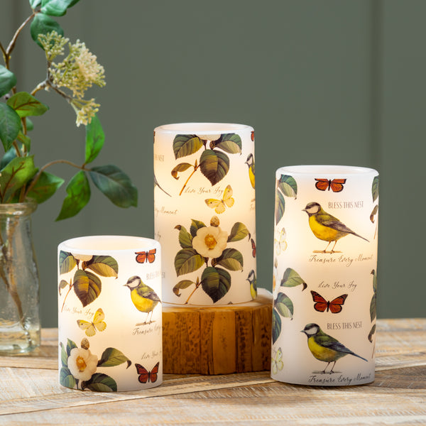 Song Bird LED Candle Set