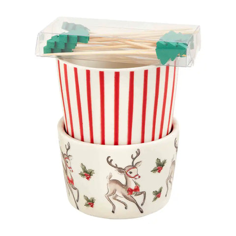 Reindeer Vintage Tidbit Set