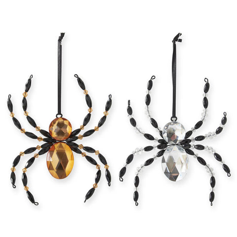 Black Jeweled Spider Ornaments
