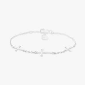 Calvary Cross Bracelet, Sterling Silver