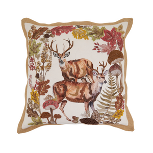 Pillow - Embroidered Deer