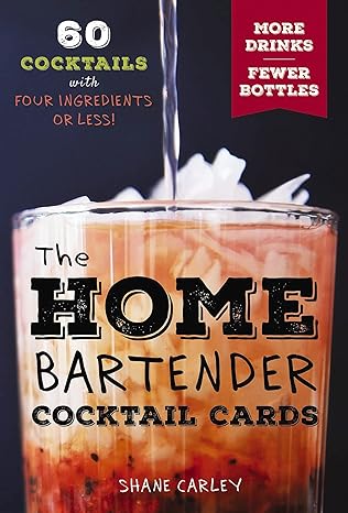 Home Bartender Cocktail Cards