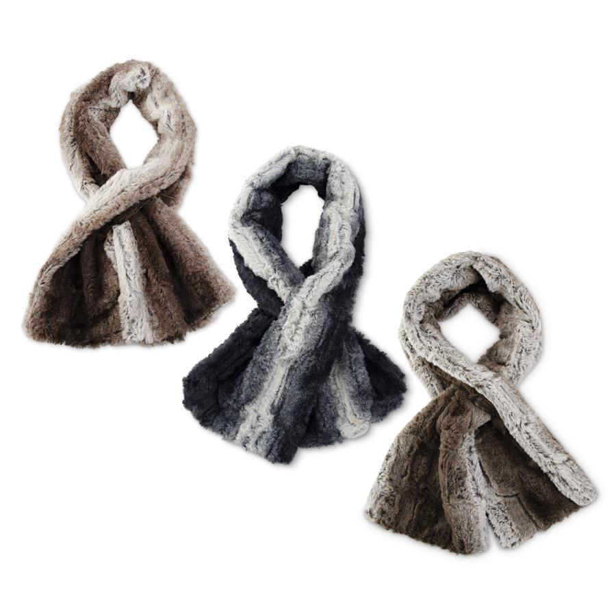 Ombre Faux Fur Scarves