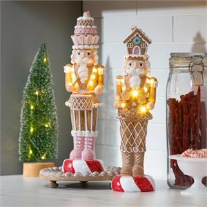 LED Gingerbread Nutcracker