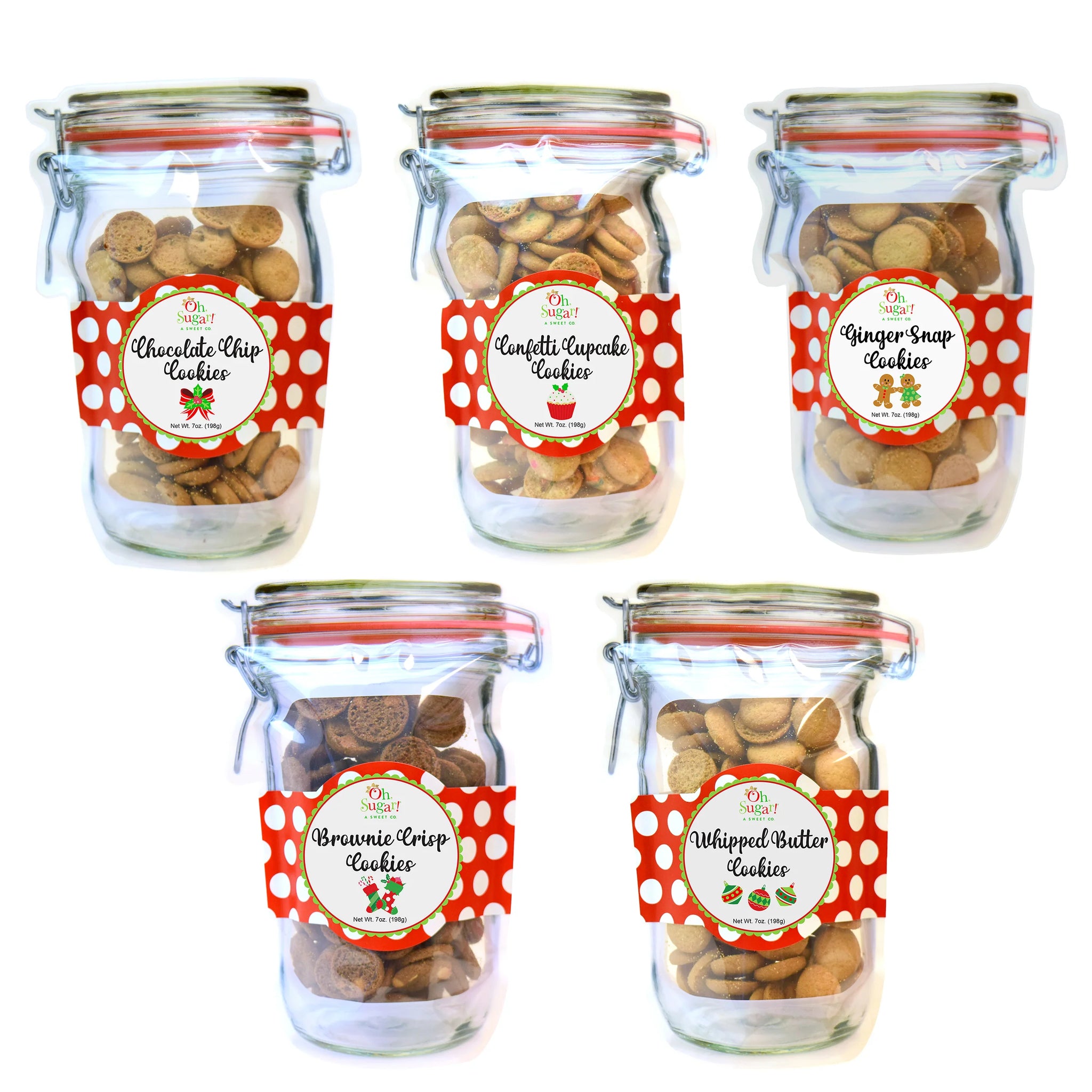 Mason Jar Pouch Cookies