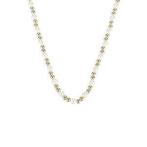 Adorned Pearl Mini Beaded Necklace