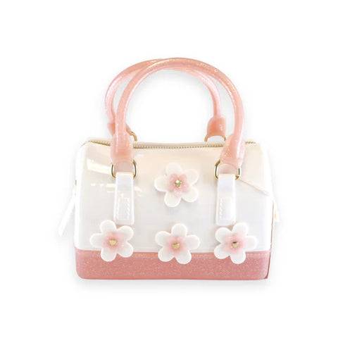 Floral Jelly Barrel Bag