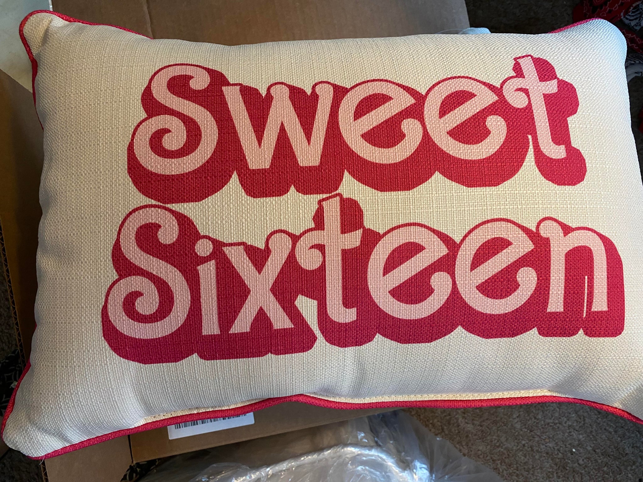 Sweet Sixteen "Barbie" Pillow