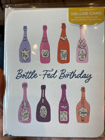 Bottle Fed Birthday Card