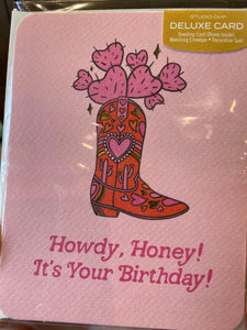 Howdy Honey Birthday Card