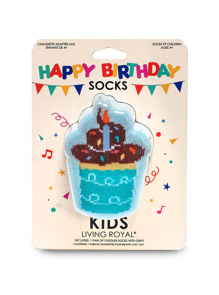 Cupcake Birthday Socks