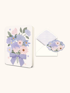 Blooms Bouquet Deluxe Greeting Card