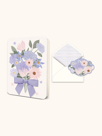 Blooms Bouquet Deluxe Greeting Card