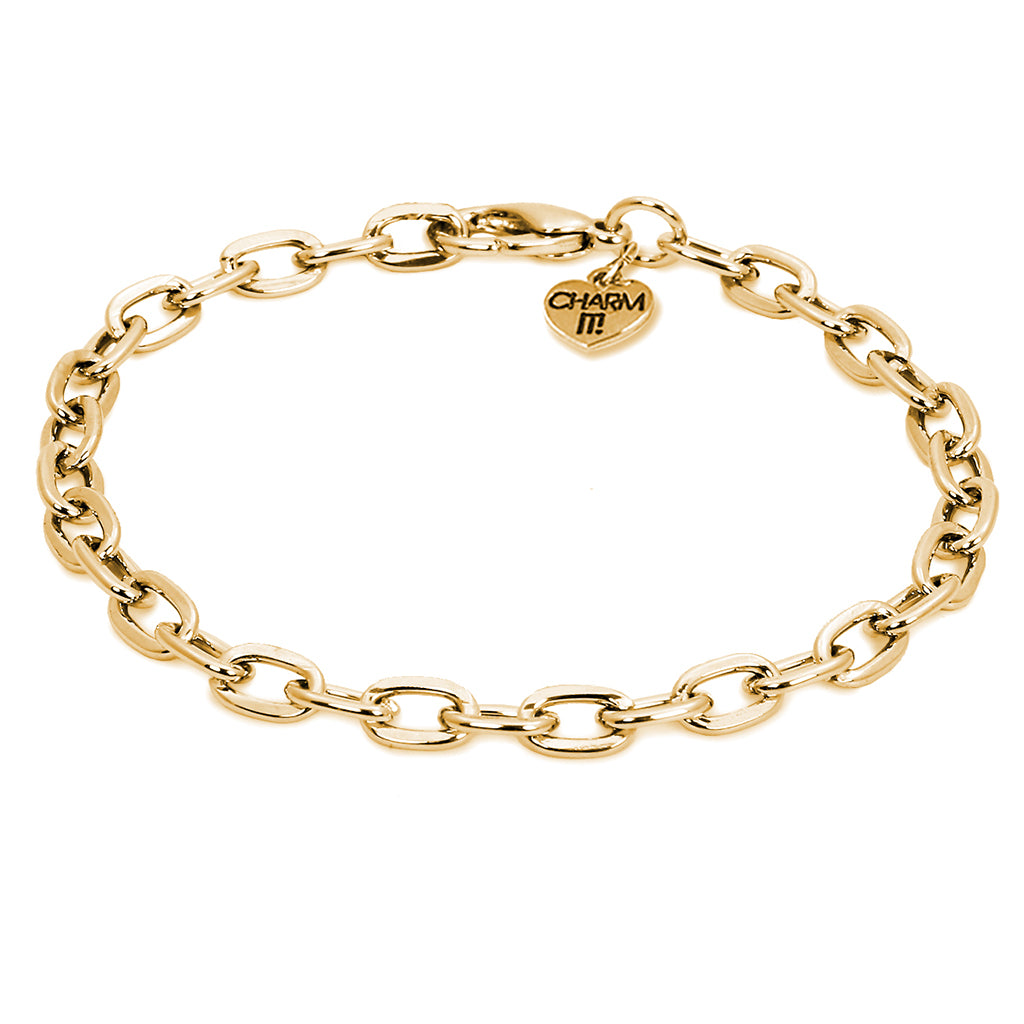 Chain Bracelet Gold by Charm It!