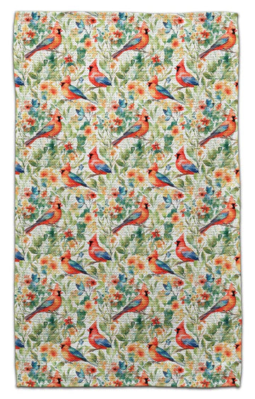 Colorful Cardinal, Eco-Friendly Towel