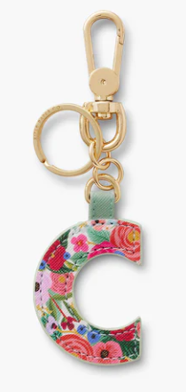 Garden Party Monogram Key Ring