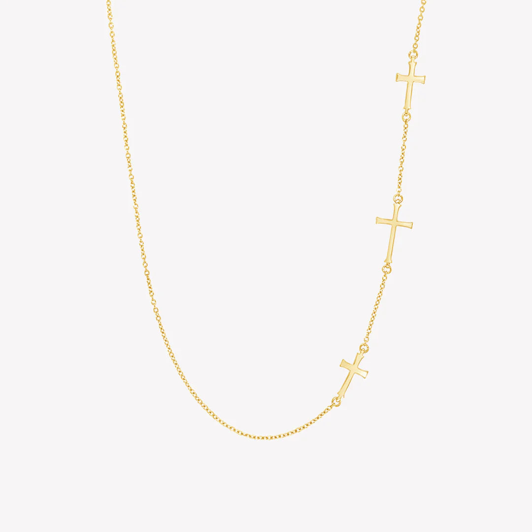 Calvary Cross Necklace, Gold