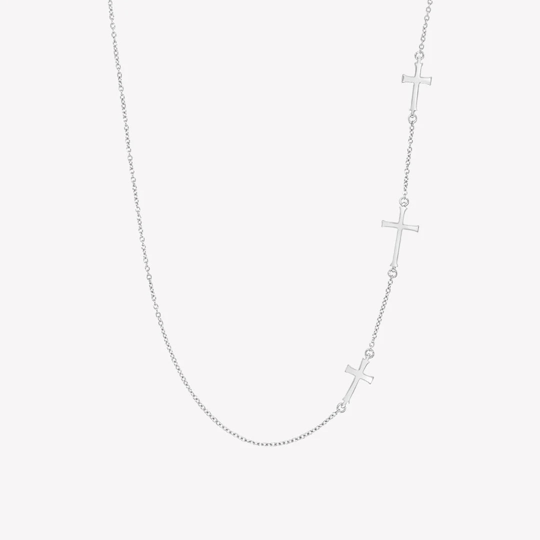 Calvary Cross Necklace, Silver