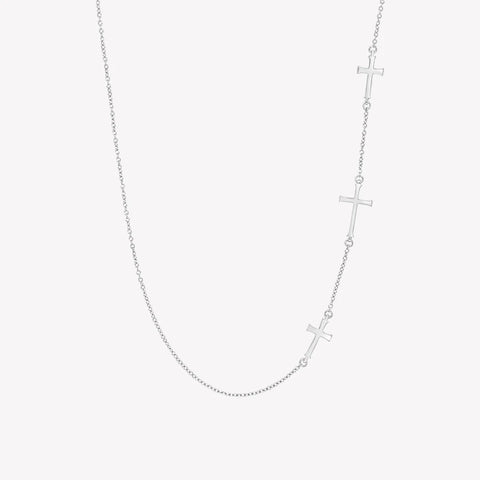 Calvary Cross Necklace, Silver