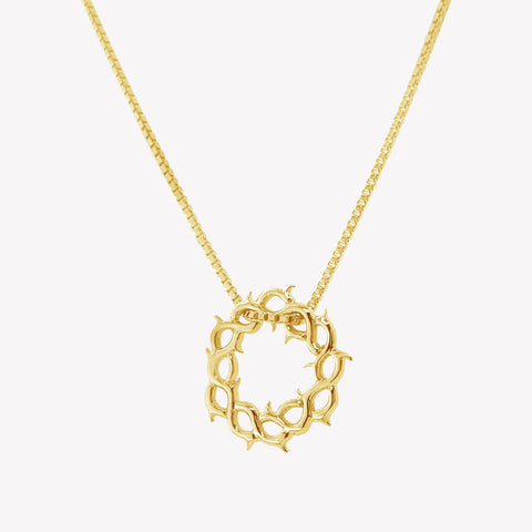 Crown of Thorns Necklace, Gold