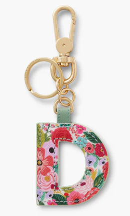 Garden Party Monogram Key Ring