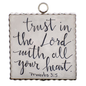 Charm - Proverbs 3:5 Inspiration