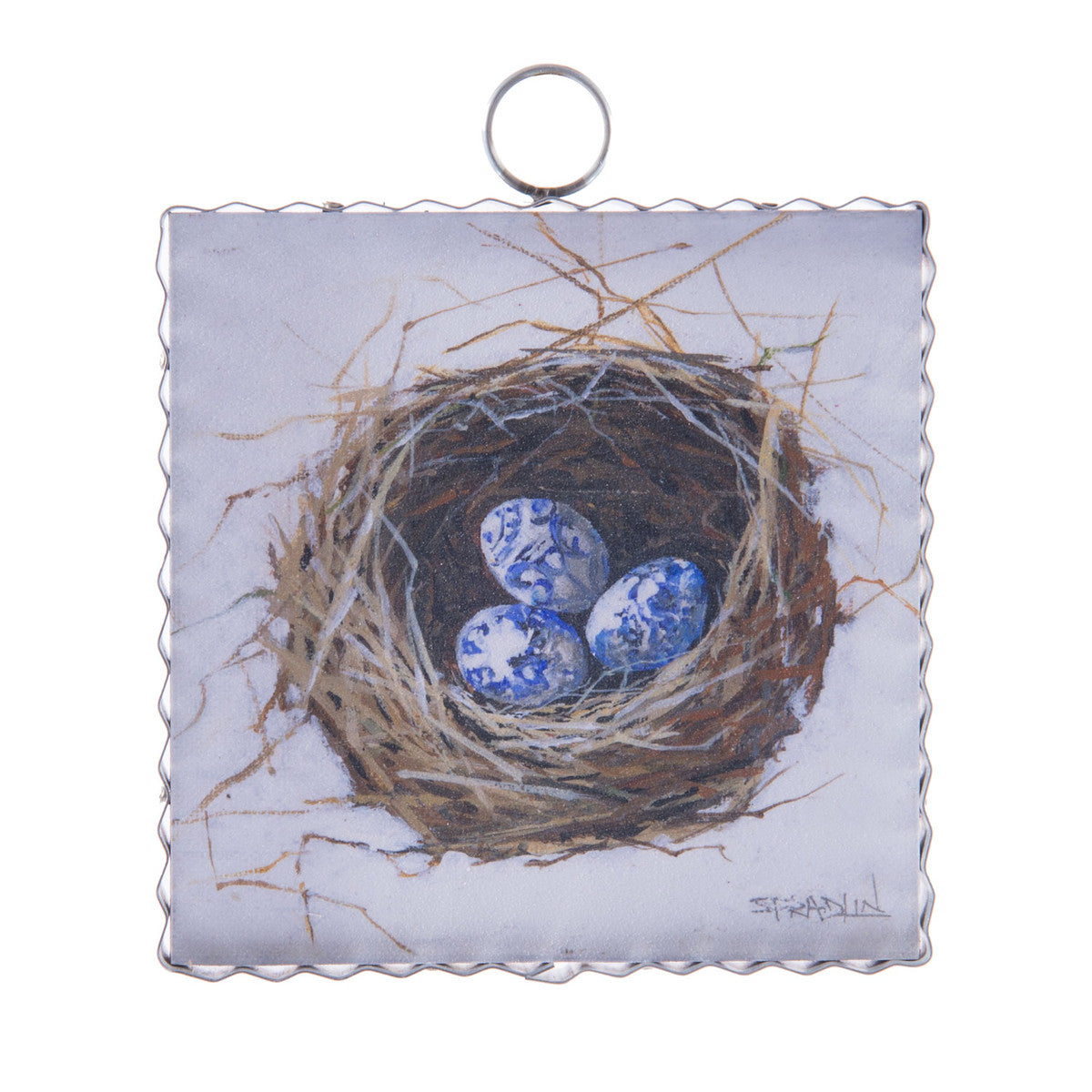 Charm - Nest of Blue Eggs