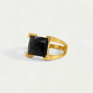 Black Onyx Plaza Ring