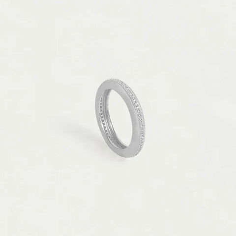 Colette Pave Stacking Ring, Silver