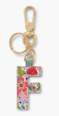 Garden Party Monogram Key Ring