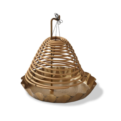 Scalloped Metal Incense Holder