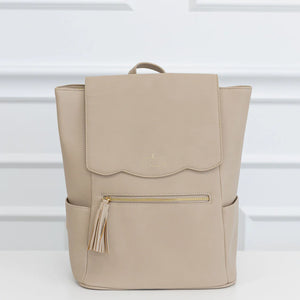 Frilly Full Size Backpack, Nude