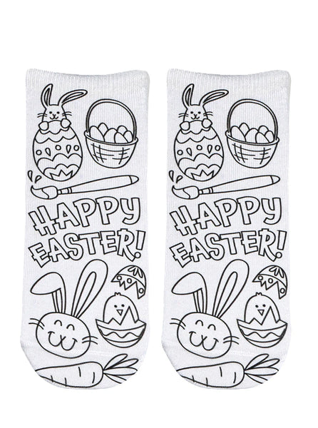 Easter Coloring Socks
