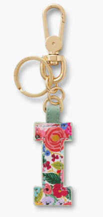 Garden Party Monogram Key Ring