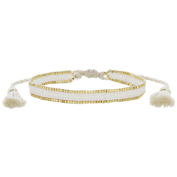 Woven Beaded Bracelet, Thin